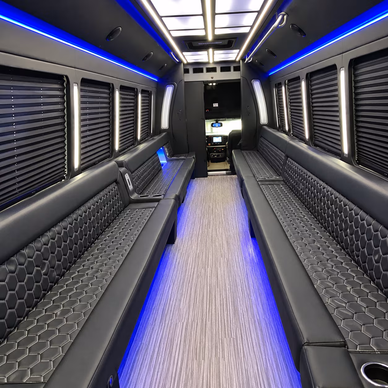 grand rapids party bus rental interior